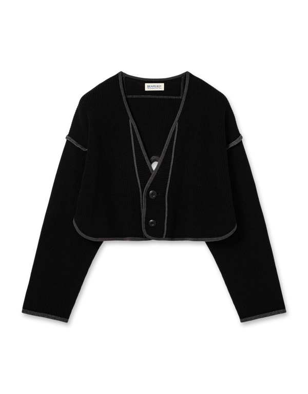 Short Military Liner Cardigan