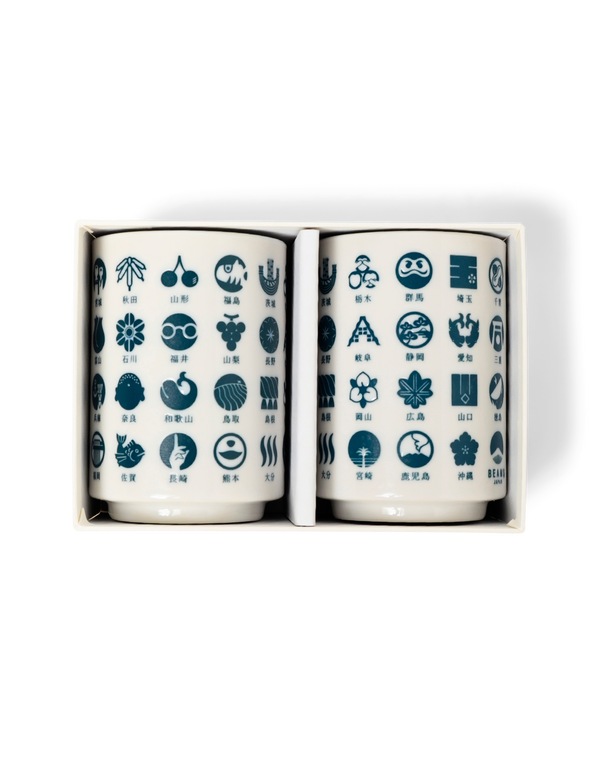 Beams Japan Todofuken Ceramic Cup (Set Of 2)