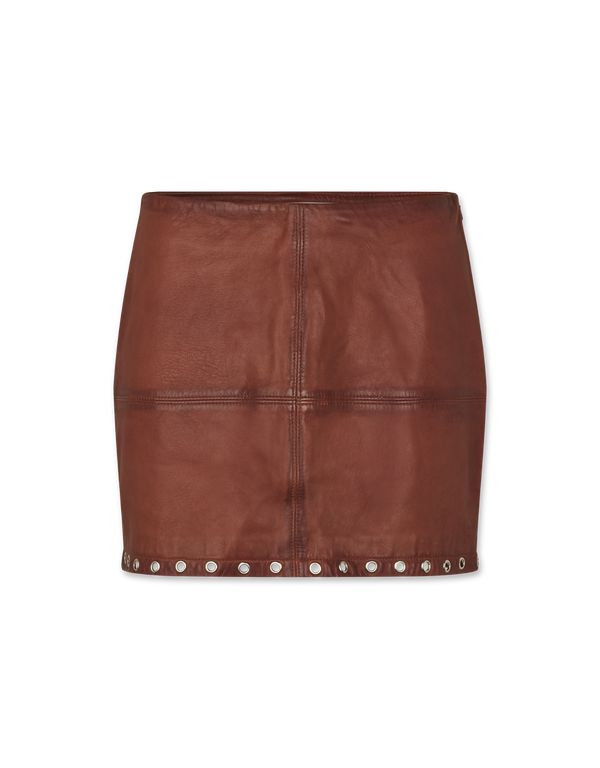 Eye Leather Skirt