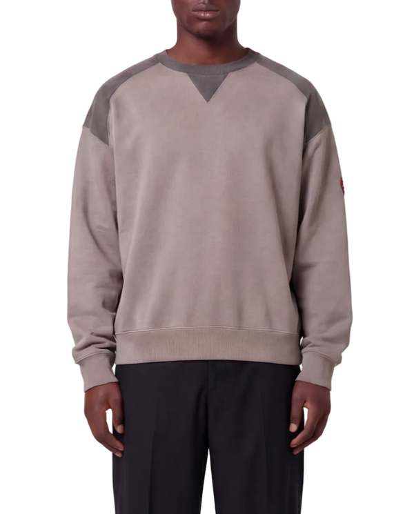 Panel Shoulder Crew Neck