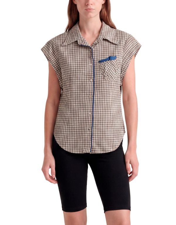 Color Block Wire Shirt