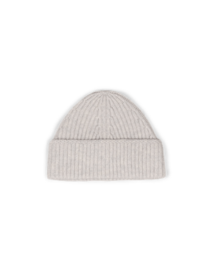 Cashmere Ribbed Beanie