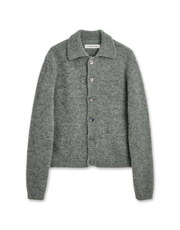 SUNFLOWER Alpaca Cardigan 800 Grey Melange cardigans