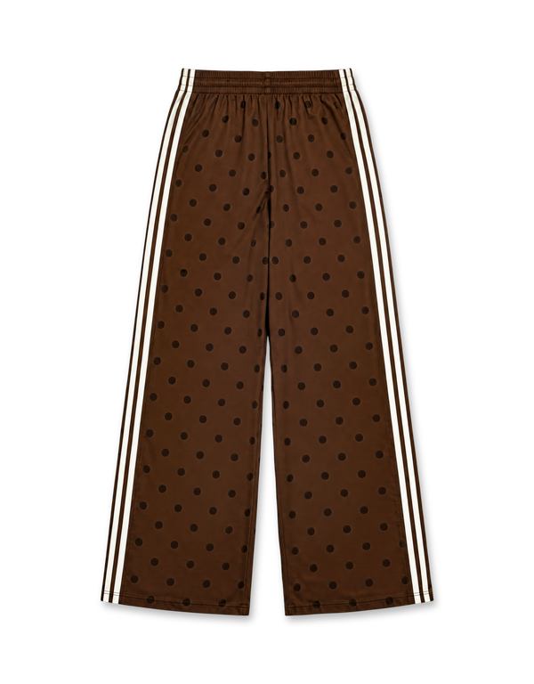 adidas Wide Leg Pants dark brown trousers