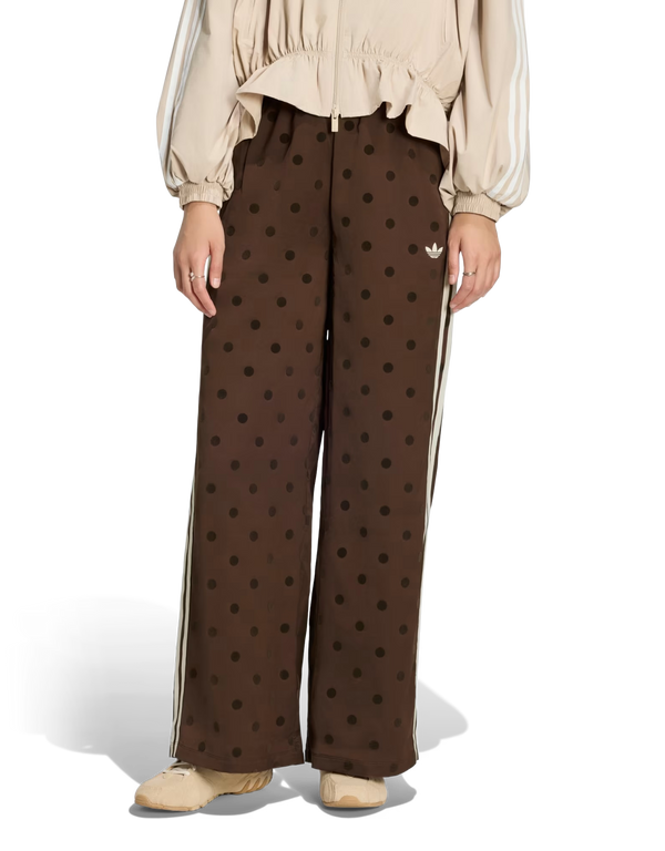 adidas Wide Leg Pants dark brown trousers