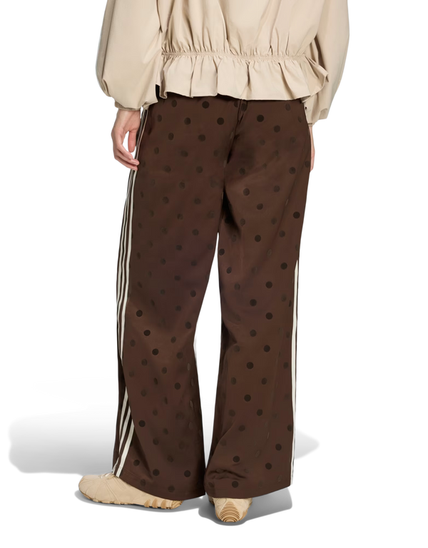 adidas Wide Leg Pants dark brown trousers