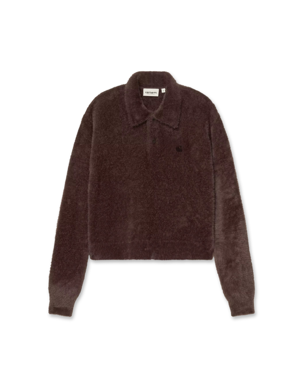 Carhartt WIP W' L/S Maine Polo Sweater Palisander long sleeved polo shirts