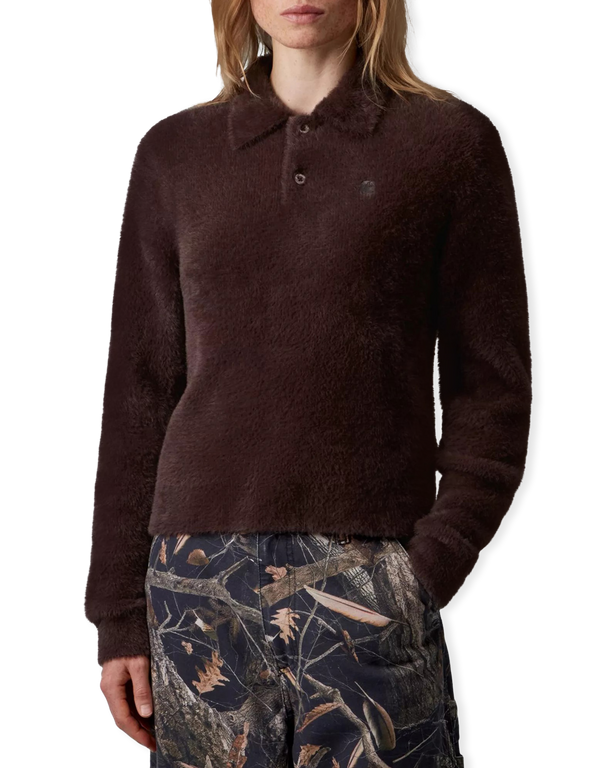 Carhartt WIP W' L/S Maine Polo Sweater Palisander long sleeved polo shirts