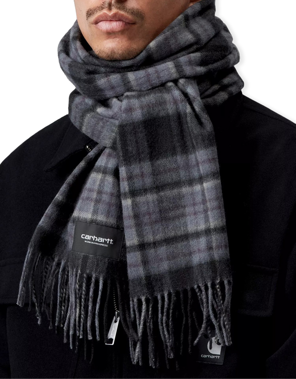 Carhartt WIP Parson Scarf Parson Check Shady Purple scarves