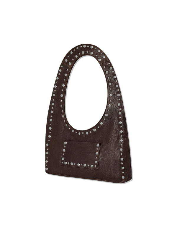 gimaguas Franca Bag Arrugado Brown shoulder bags