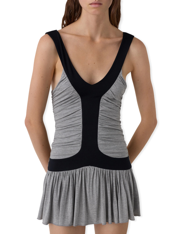 gimaguas Molly Mini Dress Grey Melange dresses
