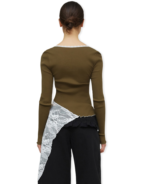 OpéraSPORT Constanza Seamless Top Olive tops