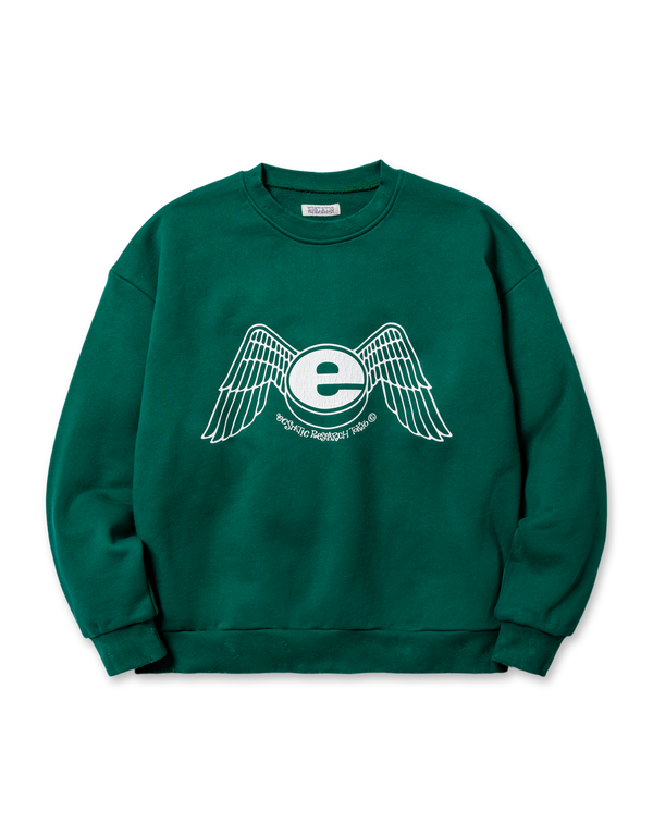 Ecstatic Research Every Closet Door Crew Green sweatshirts