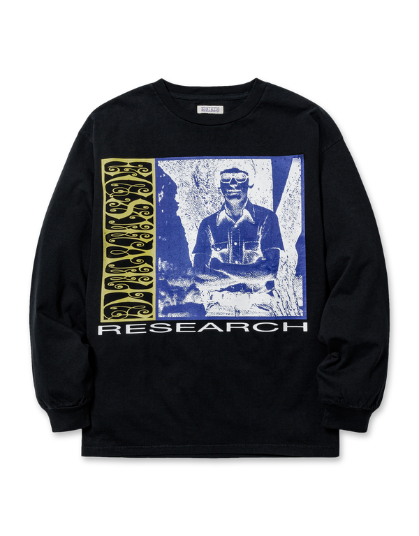 Ecstatic Research Time L/S T-Shirt Charcoal long sleeved t shirts