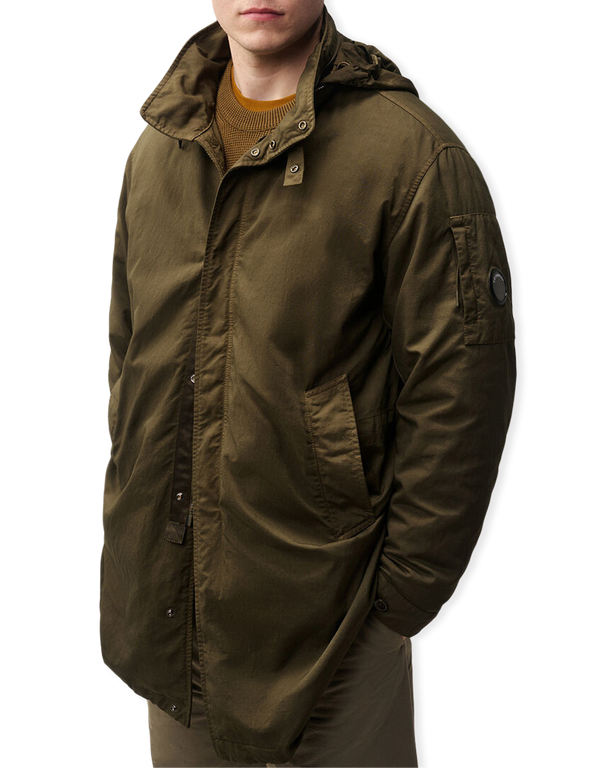 Twill Hooded Fishtail Parka