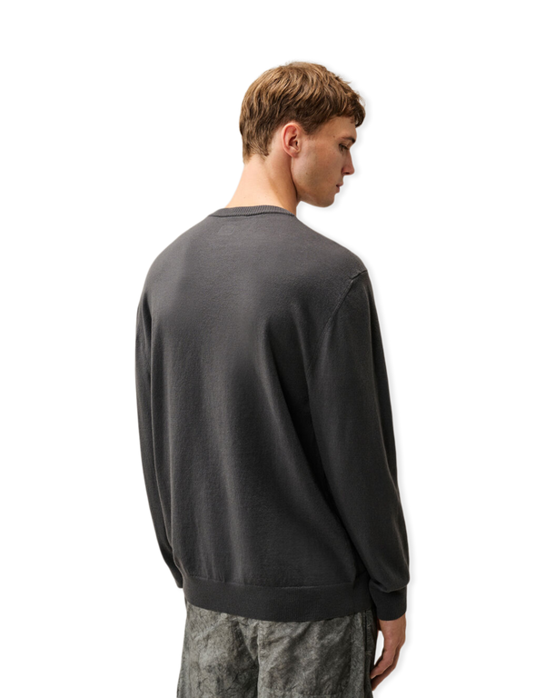 Extrafine Merino Wool Lens Crewneck Sweater