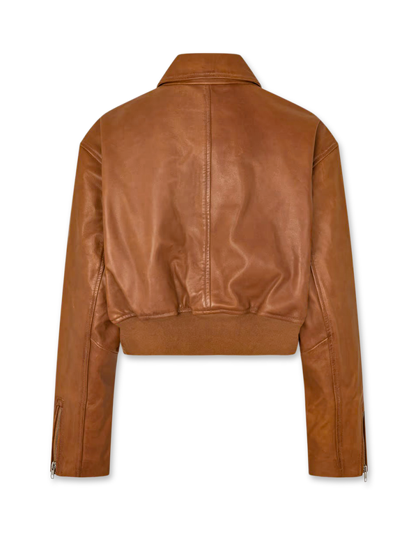 Marilyn Leather Bomber