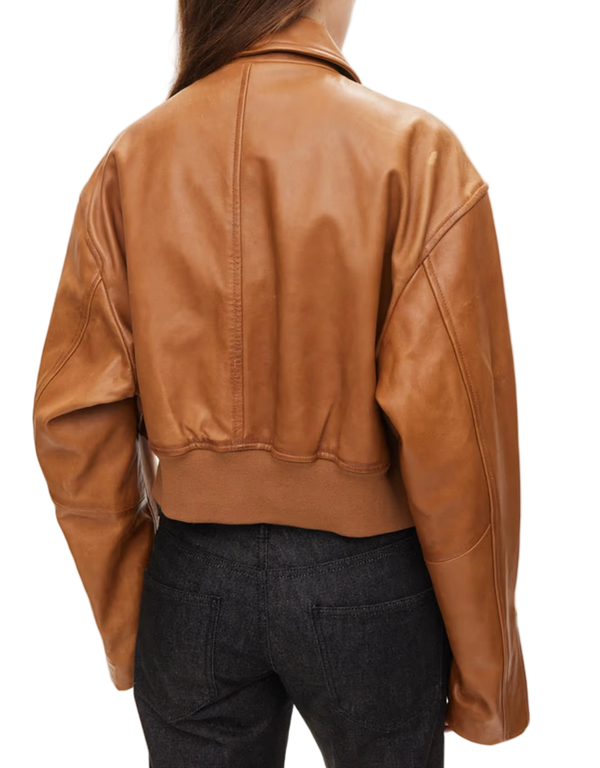 Marilyn Leather Bomber