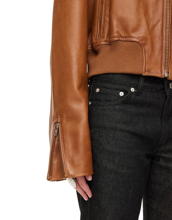 Marilyn Leather Bomber