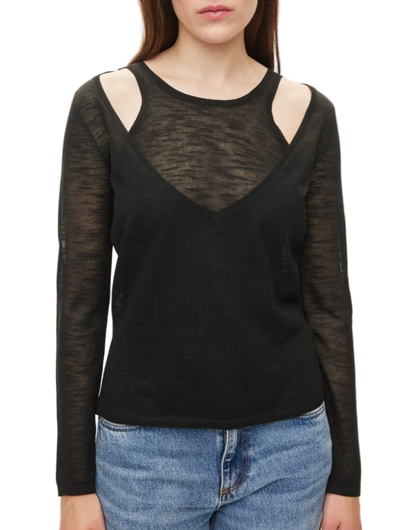 Drama Knit Blouse