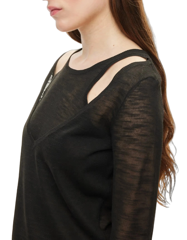 Drama Knit Blouse