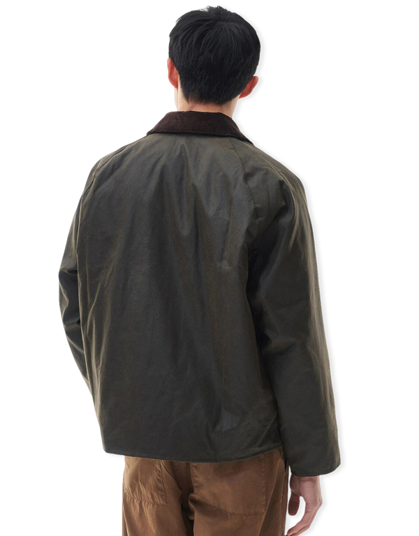 Barbour Oversized Transport Wax Jacket Olive coats