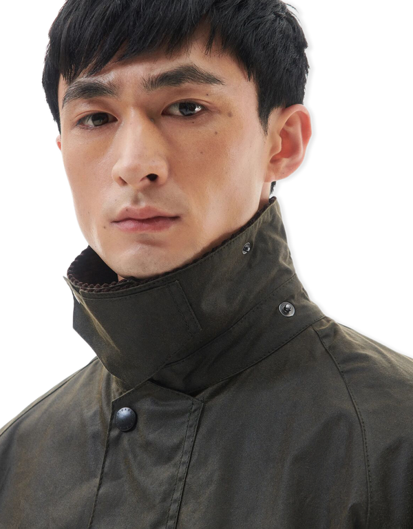 Barbour Oversized Transport Wax Jacket Olive coats