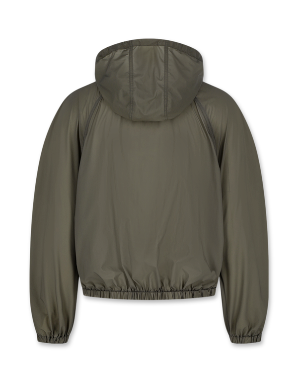 Nylon Raglan Hooded Jumper