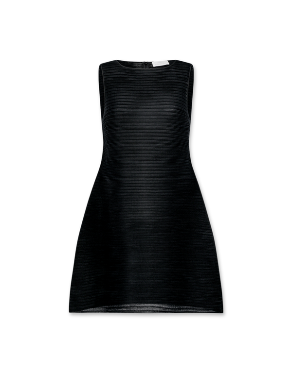 Pleats Hourglass Mini Dress