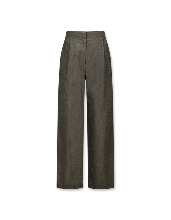 Linen Tuck Pants