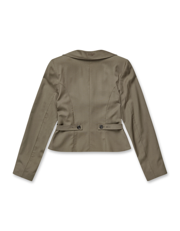 KERNEMILK Carolyn Blazer Taupe blazers