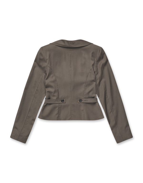 KERNEMILK Carolyn Blazer Taupe blazers