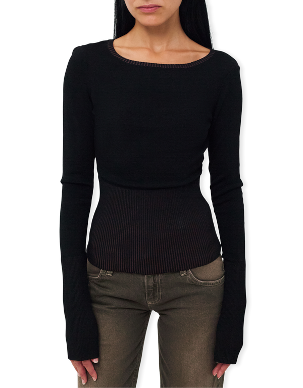 KERNEMILK Gardenia Blouse Black shirts