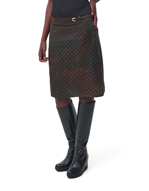 KERNEMILK Lily Skirt Brown Dot skirts