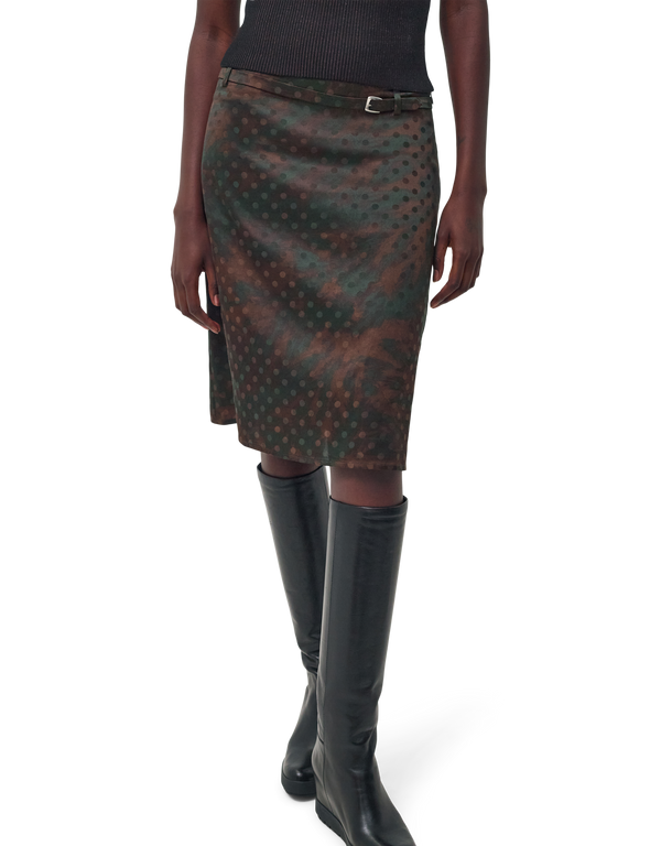 KERNEMILK Lily Skirt Brown Dot skirts