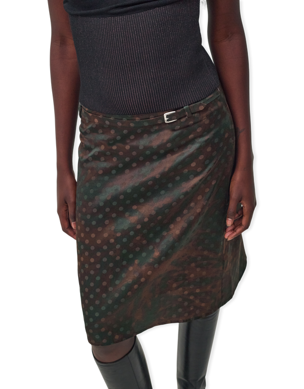 KERNEMILK Lily Skirt Brown Dot skirts