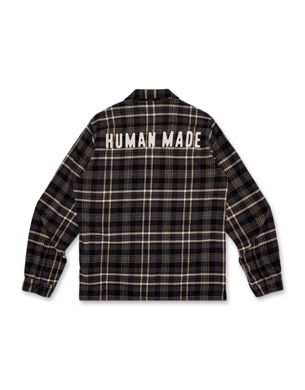 HUMAN MADE Flannel Check Shirt Black long sleeved shirts