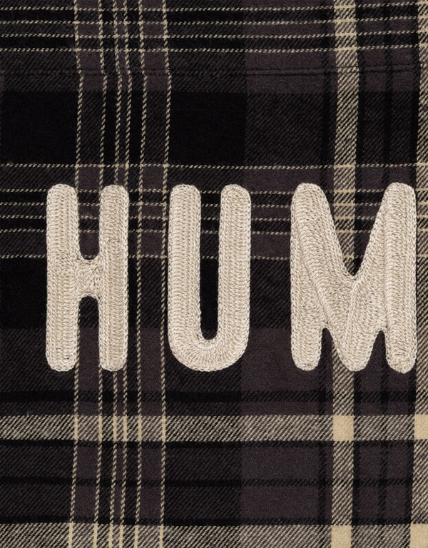 HUMAN MADE Flannel Check Shirt Black long sleeved shirts