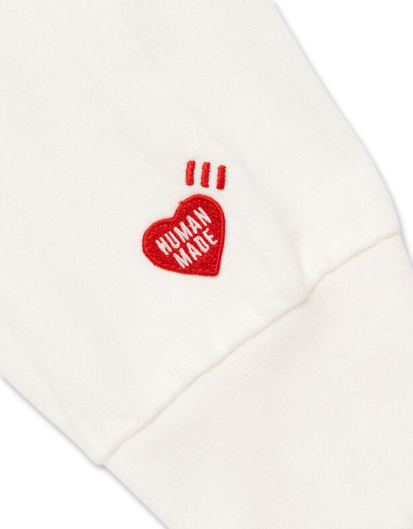 HUMAN MADE Graphic L/S T-Shirt White long sleeved t shirts