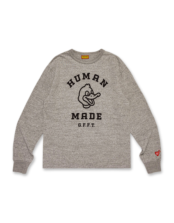 HUMAN MADE Graphic L/S T-Shirt Gray long sleeved t shirts