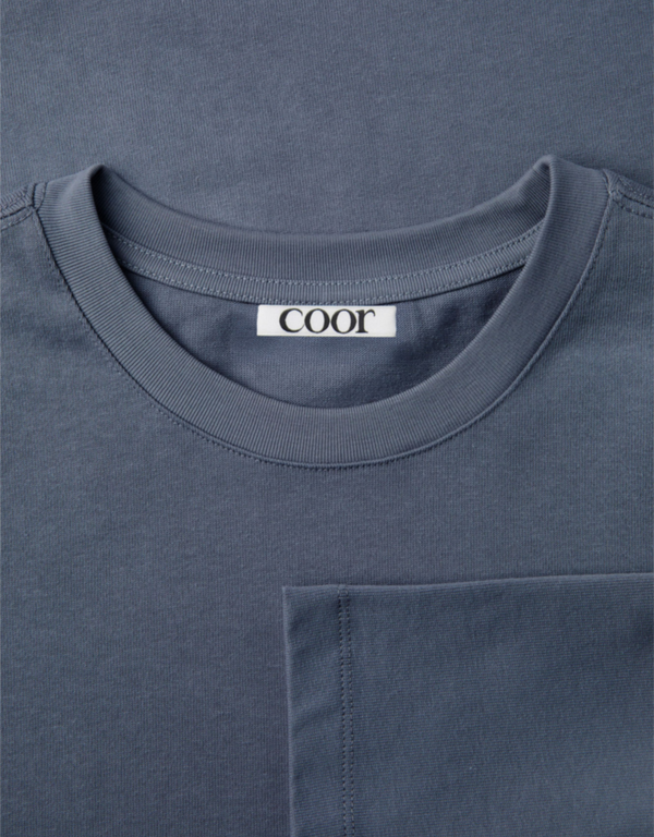 COOR Painted Long Sleeve T Shirt Washed Charcoal long sleeved t shirts