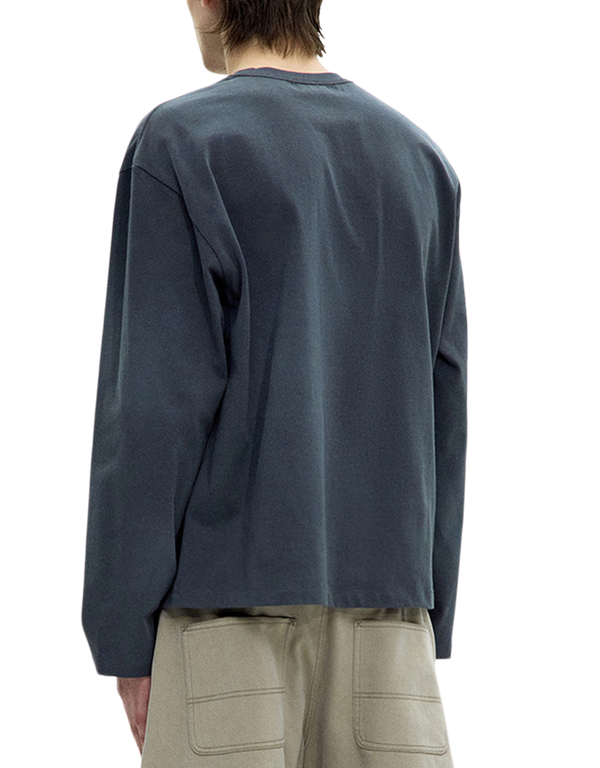 COOR Painted Long Sleeve T Shirt Washed Charcoal long sleeved t shirts