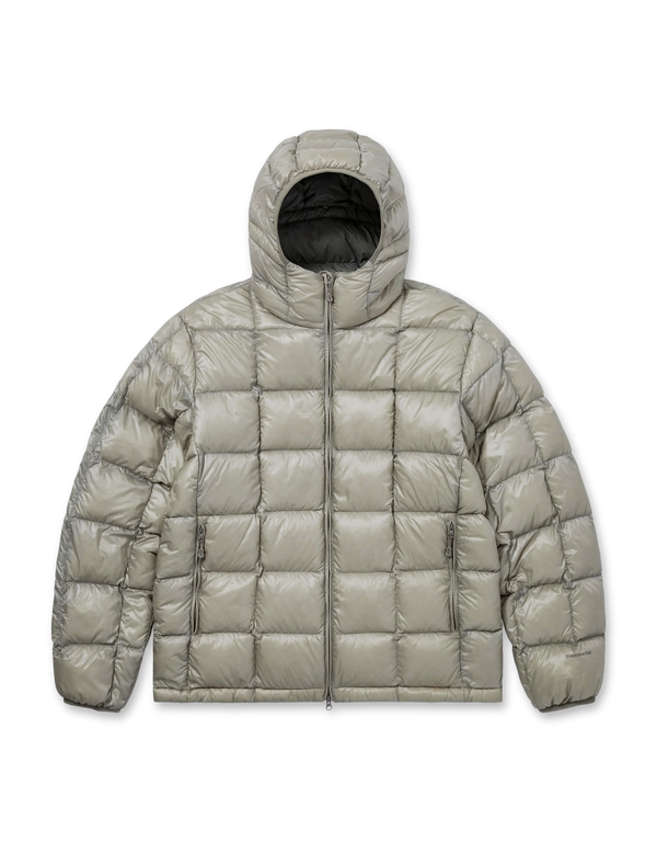 thisisneverthat PERTEX Vik Hooded LT Down Jacket Mint Grey light down jackets