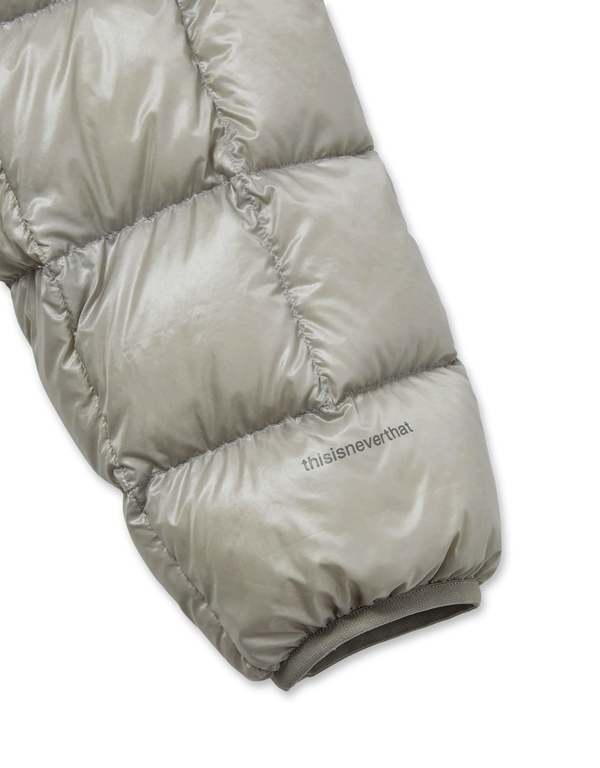thisisneverthat PERTEX Vik Hooded LT Down Jacket Mint Grey light down jackets