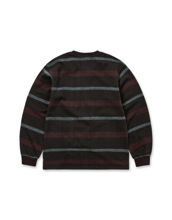 thisisneverthat Brushed Striped L/S Brown long sleeved t shirts