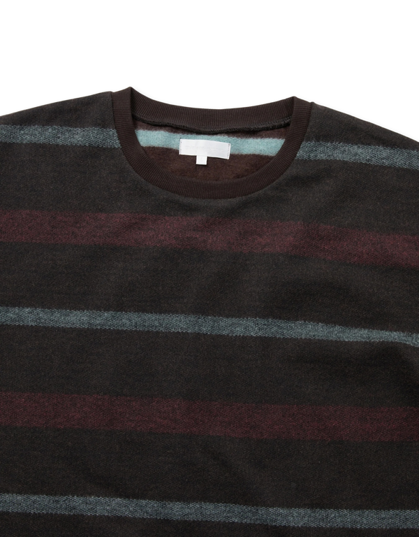 thisisneverthat Brushed Striped L/S Brown long sleeved t shirts
