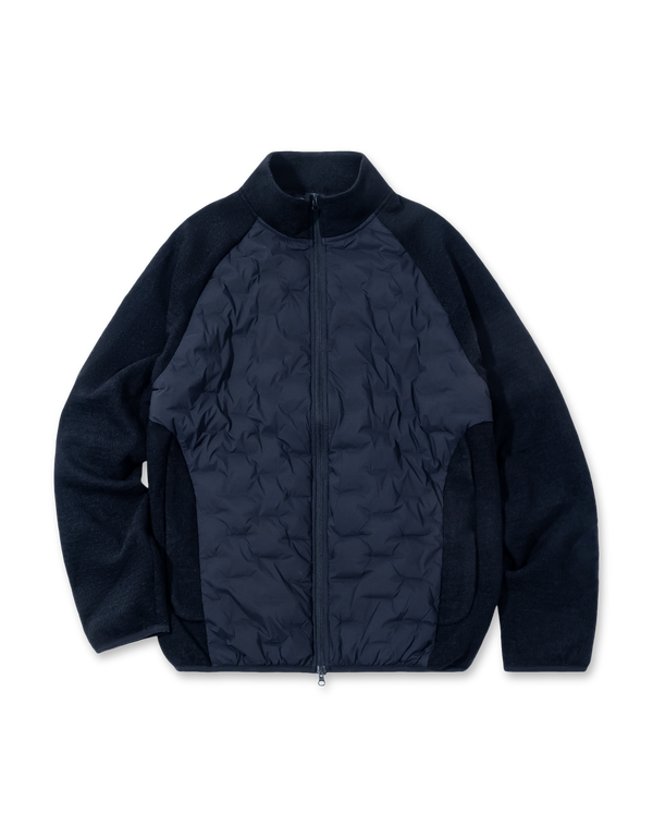 Hiking Patrol Path Hybrid Knitted Padded Jacket Black puffer jackets