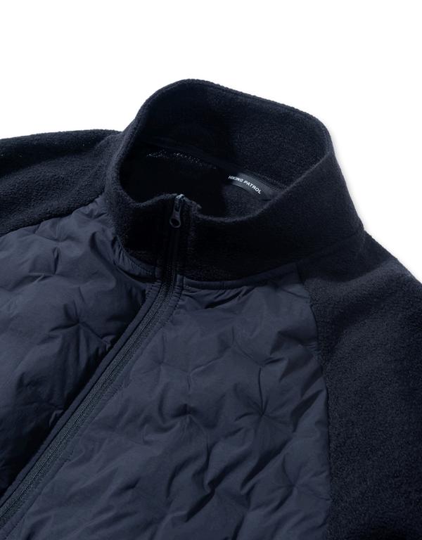 Hiking Patrol Path Hybrid Knitted Padded Jacket Black puffer jackets