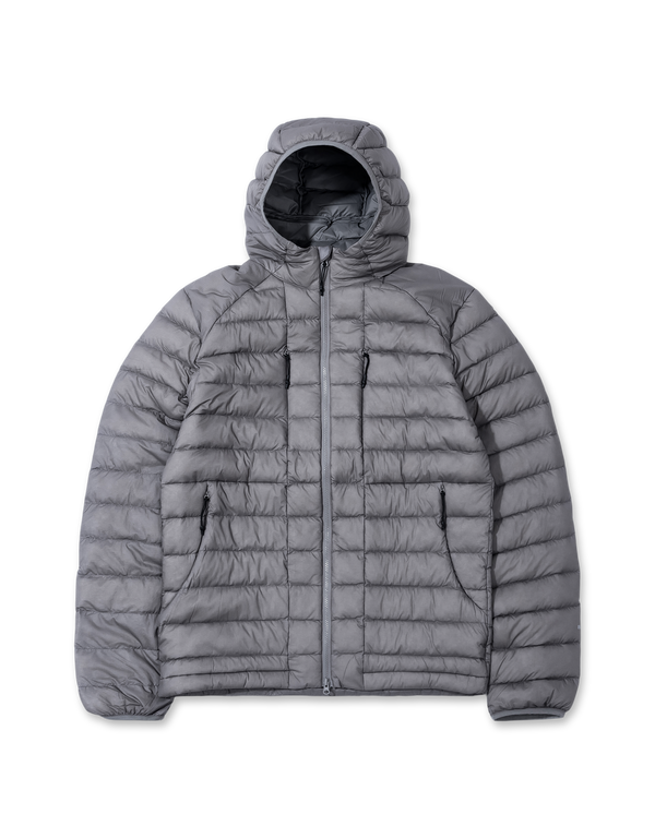 Hiking Patrol Horizon UL 800FP Hooded Down Jacket Slate Brown puffer jackets