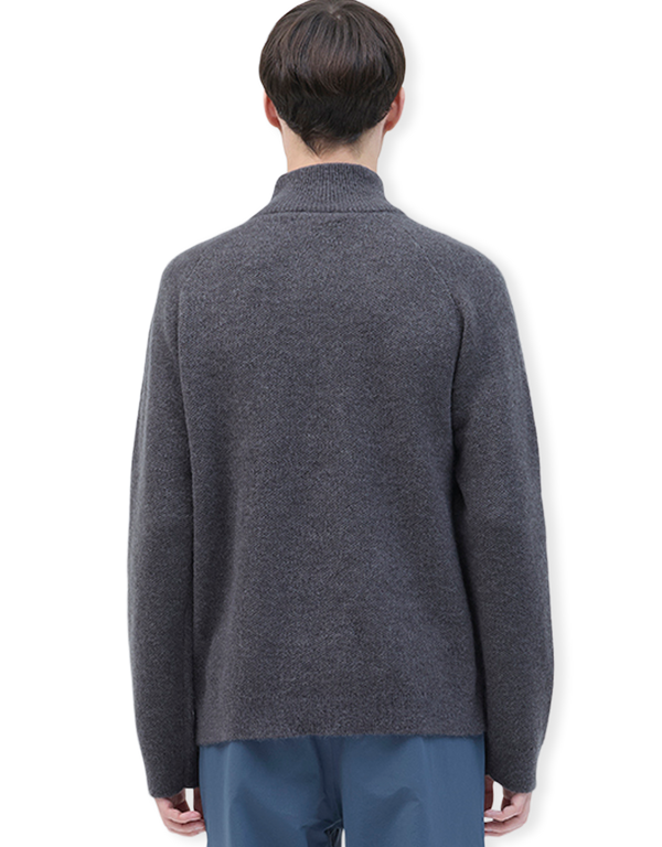 Hiking Patrol Essence Mohair Mixed Knit Top Slate Brown pullovers